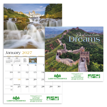 Destination Dreams Appointment Wall Calendar - Stapled